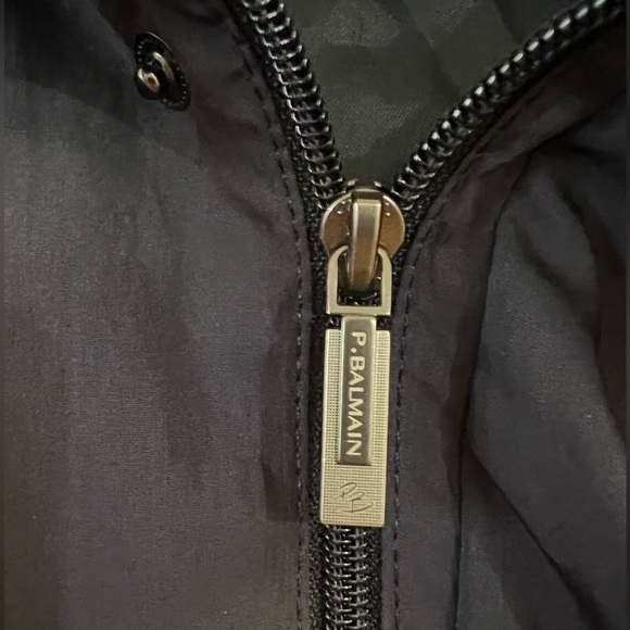 Vintage Pierre Balmain Paris Mens Golf Jacket Blue Pockets Lined Performance Med - Picture 3 of 10